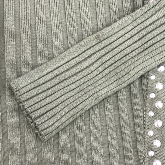 Bar III Zippered Studded Sweater - Picture 2 of 7